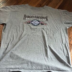 Harley-Davidson Gray Short Sleeve Tee with Iconic Logo